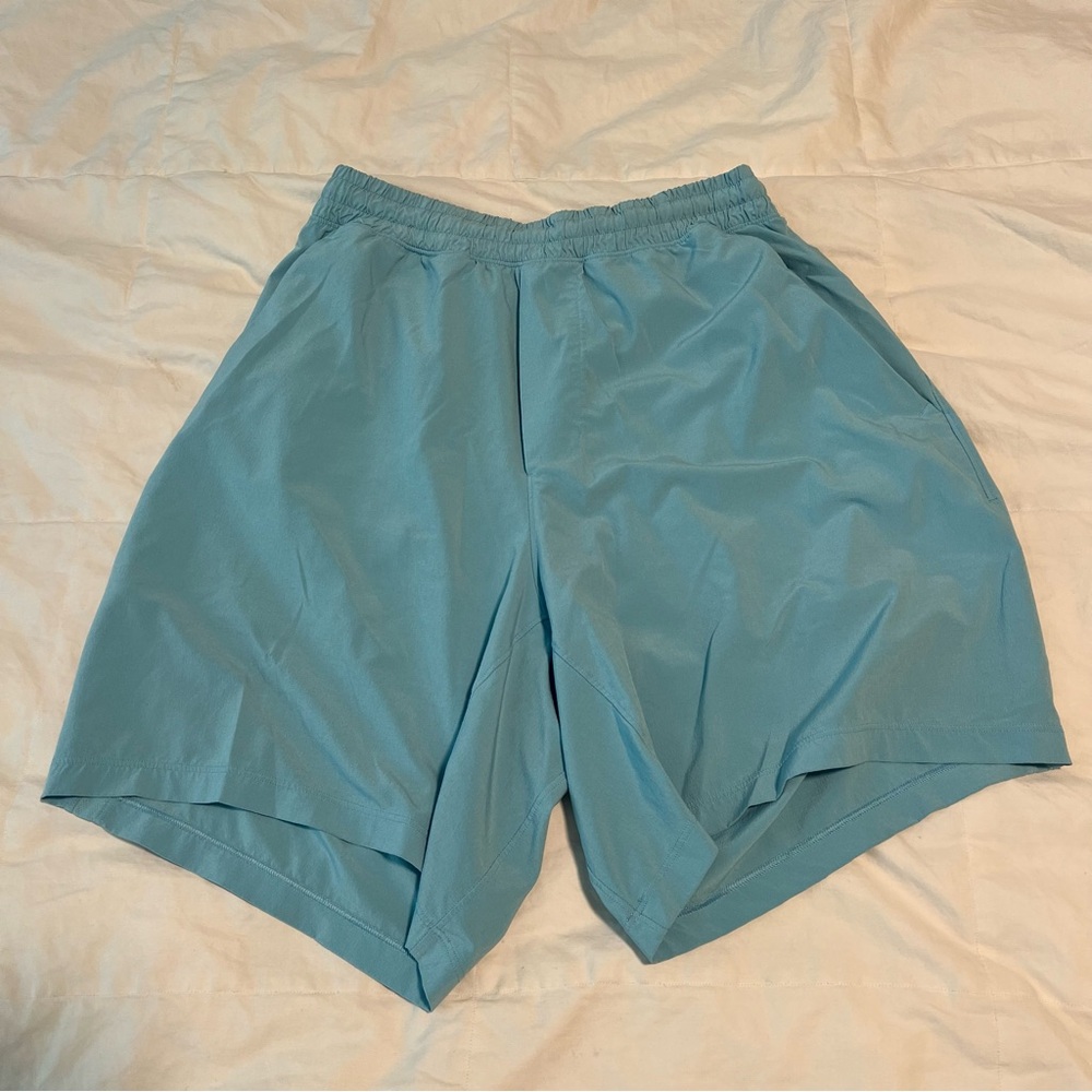 lululemon athletica Men's Light Blue Athletic Shorts